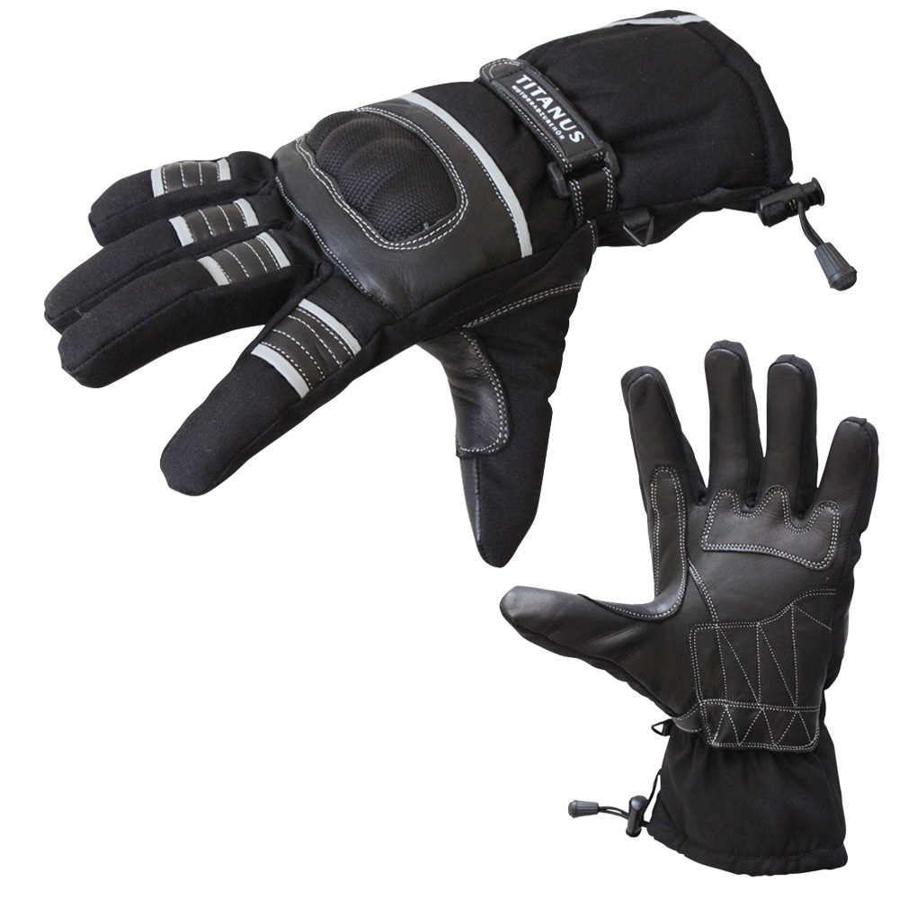 Motorradhandschuhe mit Kröchel-Protektoren XL 80.206