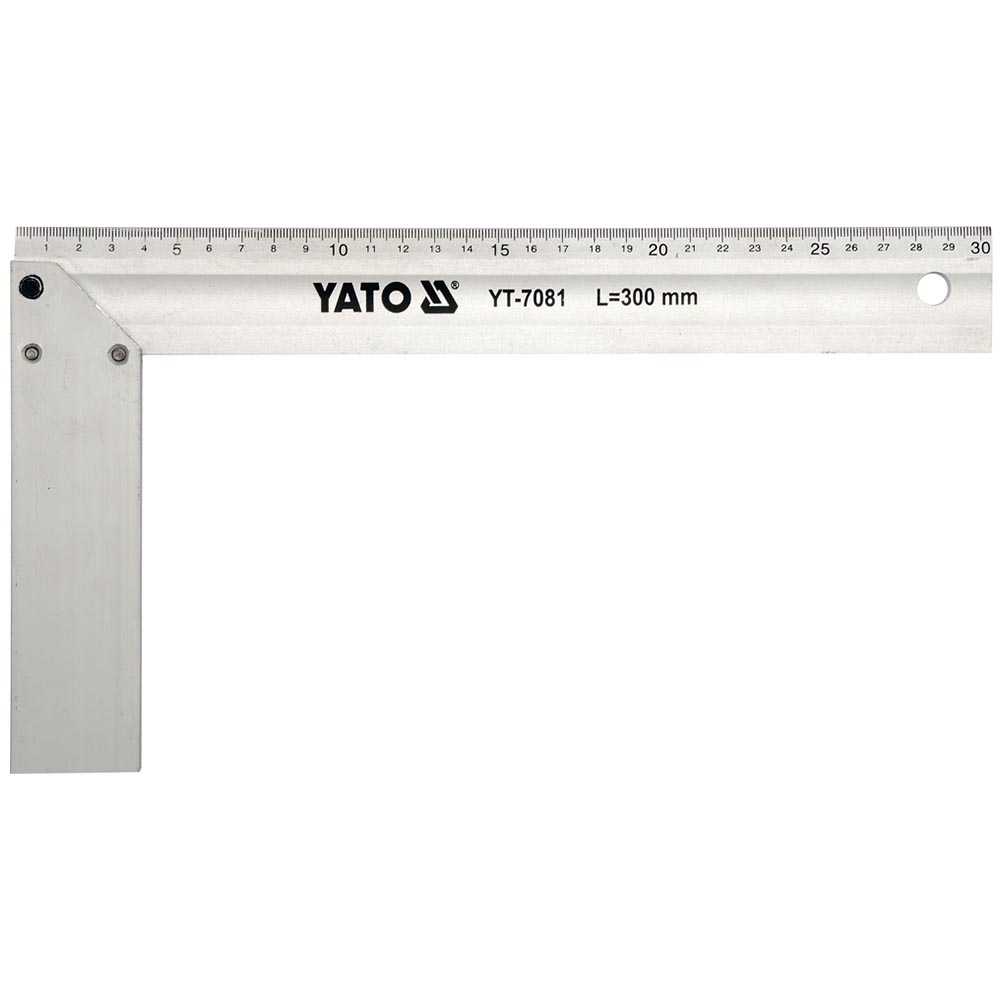 YATO Profi Anschlagwinkel 350mm 45° / 90° Aluminium YT-7082