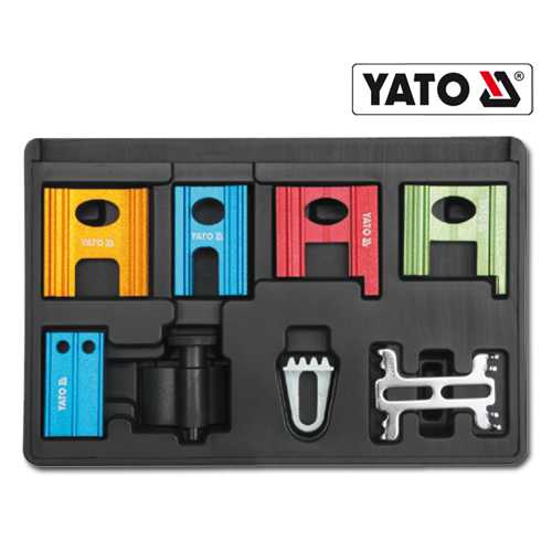 YATO Profi Arretierwerkzeug für Nockenwellen 8tlg im Koffer YT-0633