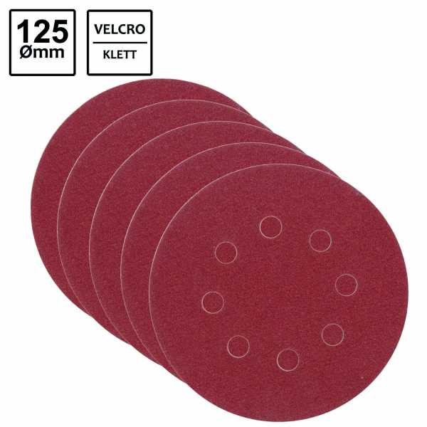 Vorel Fiberschleifscheibe 125mm P36 5tlg 08573