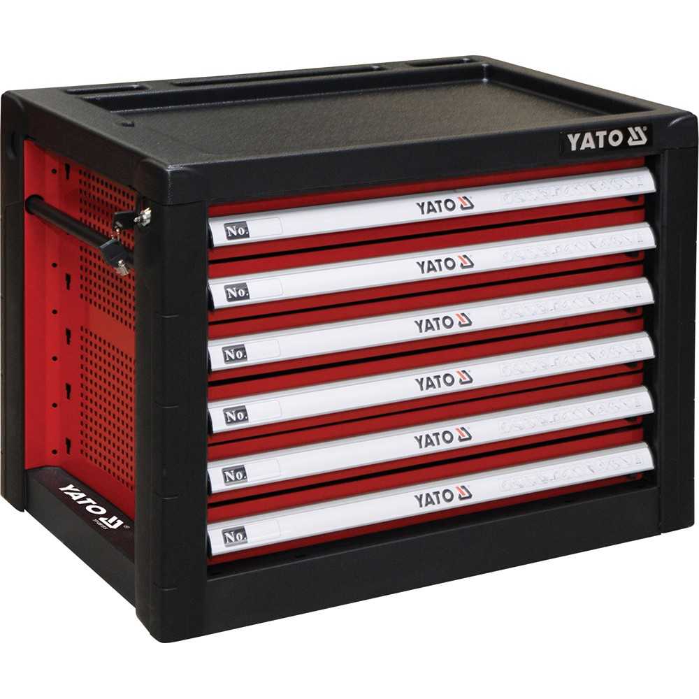 YATO Profi Werkzeugkasten mit 6 Schubladen YT-09155