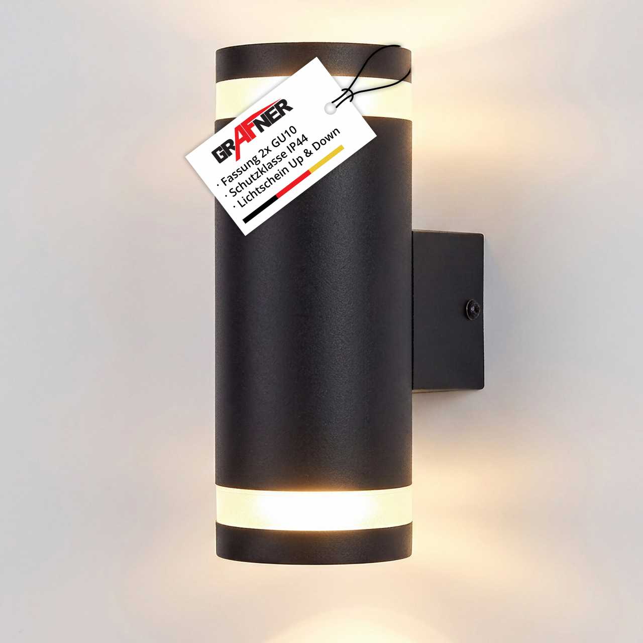 Grafner Aluminium-Wandlampe WL10749