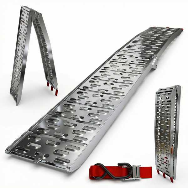 Grafner Auffahrrampe aus Aluminium klappbar ca. 226x 29,5 cm 340kg AR10228