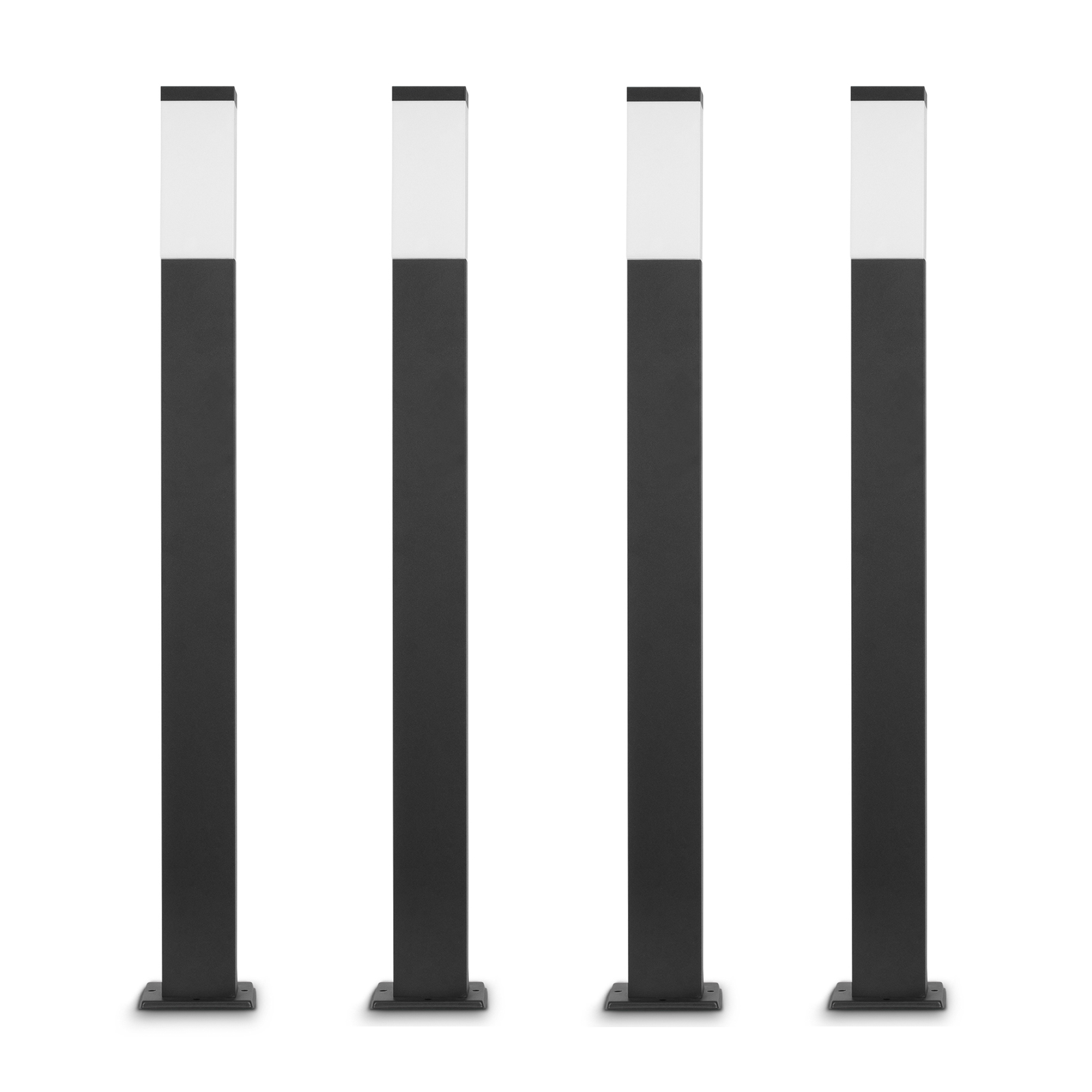 4x Grafner Wegleuchte/Standleuchte 100cm anthrazit WL10798 (4x 20516)