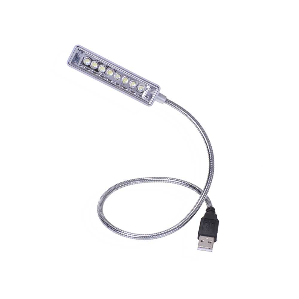 Lampe mit 8 LED mit USB-Anschluss und Schwanenhals 36628