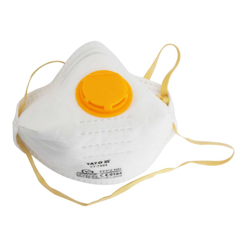 YATO Profi 3er Atemschutzmaske mit Ventil FFP2 NR YT-7494